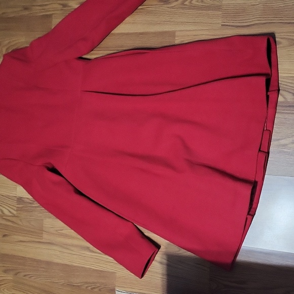 Big Girls Red Rothschild wool like jacket coat roses riding hood 16 scarlet NWOT - Picture 7 of 7